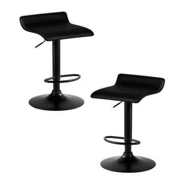 Набор 2 шт Стул барный DOBRIN TOMMY BLACK, чёрный