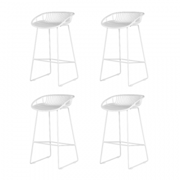 Набор 4 шт Стул барный DOBRIN FRANK, белый