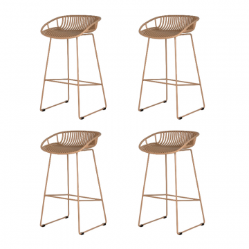 Набор 4 шт Стул барный DOBRIN FRANK, бежевый