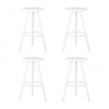 Набор 4 шт Табурет барный DOBRIN ROYCE WHITE, белый (W-02)