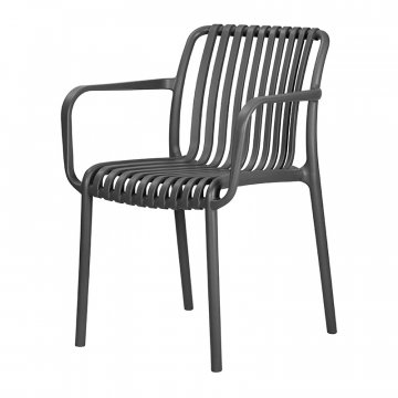 Набор 3 шт Стул обеденный DOBRIN WALTER, темно-серый (GR-04)