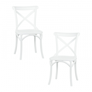 Набор 2 шт Стул обеденный DOBRIN MASON, цвет белый (W-02)