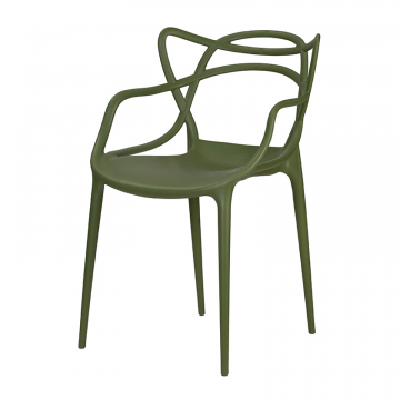 Набор 4 шт Стул обеденный DOBRIN MASTERS, зеленый хаки (G-17)