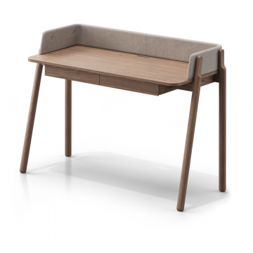 Стол письменный Basic 140*60 см (натуральный дуб, молочный рогожка)