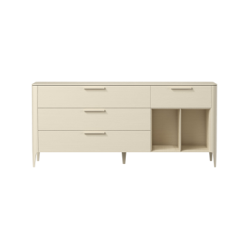 Тумба Type oak 4 ящика 2 полки ширина 180 см (дымка)