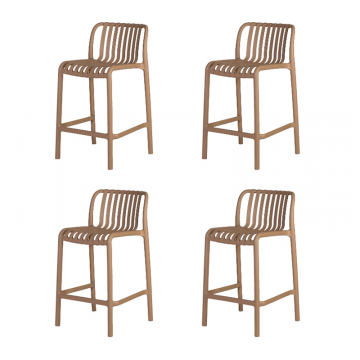 Набор 4 шт Стул полубарный DOBRIN CHLOE, бежевый