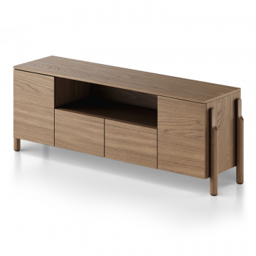 Тумба Basic под ТВ с нишей ширина 170 см (натуральный дуб)