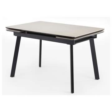 Керамический стол Норман 120(180)х80 carmen light grey / черный