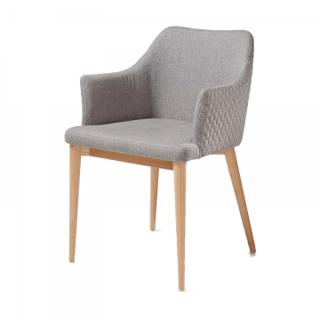 Стул Danai серый тканевый