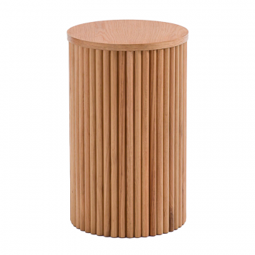 Приставной стол из массива и шпона дуба Tamula  единый размер бежевый