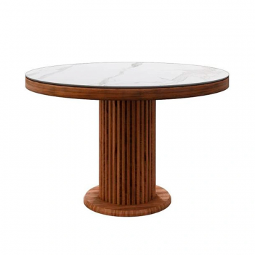 Стол Denver 120+40, круглый раздвижной, матовый