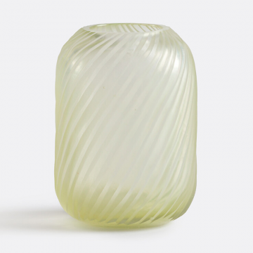 Ваза из рифленого стекла В13 см Azea  единый размер зеленый