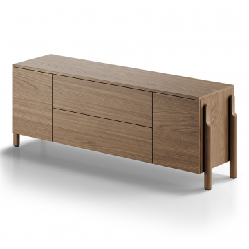 Тумба Basic 2 двери 2 ящика ширина 170 см (натуральный дуб)