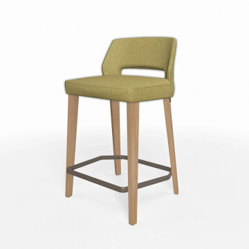 Полубарный стул LENA 0310 без подлокотников, велюр, букле