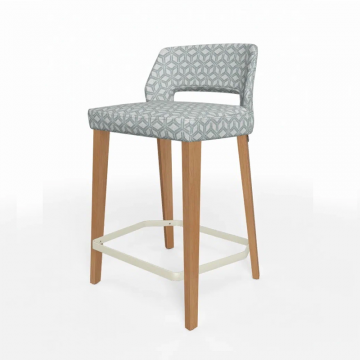 Полубарный стул LENA 0310, массив бука Fashion ткани