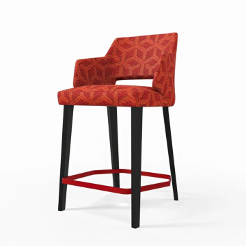 Полубарный стул LENA 712 массив бука, fashion-ткань