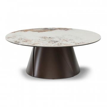 Стол журнальный Havana (100), светлая керамика/шоколад