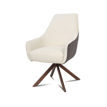 Стул Emma, бежевый/кофейный/бронза