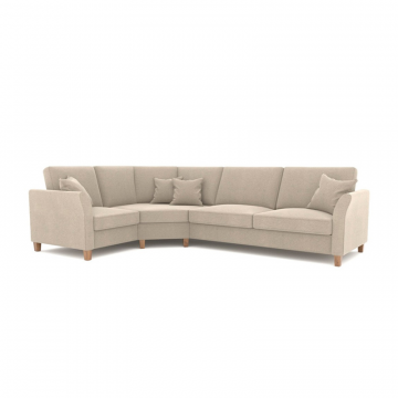 Диван-кровать Мосс эркерный угол в ткани 4 категории