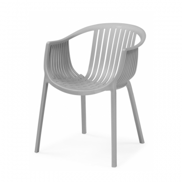 Кресло Боркас пластик / серый