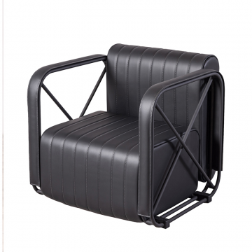 Кресло F2F АКСИОМ ИКС черная экокожа, черный каркас