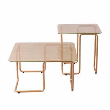 Журнальный столик F2F МЁБИУС золото. Комплект из 2-х шт.