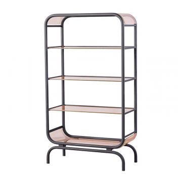 Стеллаж F2F СОЛАРБОКС бронзовое стекло, черный каркас