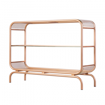 Консоль F2F СОЛАРБОКС золотое стекло, золотой каркас