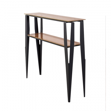 Консольный столик F2F ГРАНЬ бронзовое стекло, черный корпус