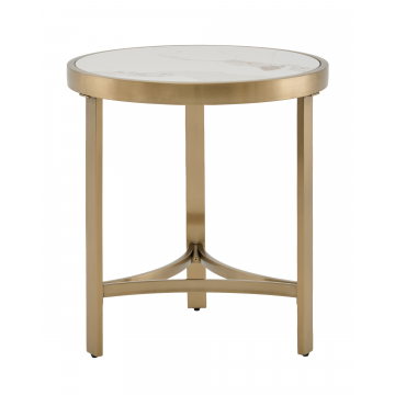 Журнальный столик Адриана 50*50 см светлая керамика