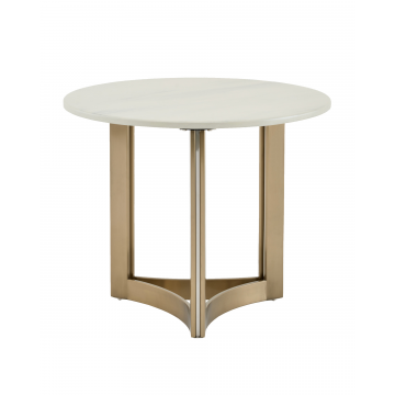 Журнальный столик Кассия 60*60 см светлая керамика