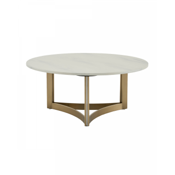 Журнальный столик Кассия 90*90 см светлая керамика