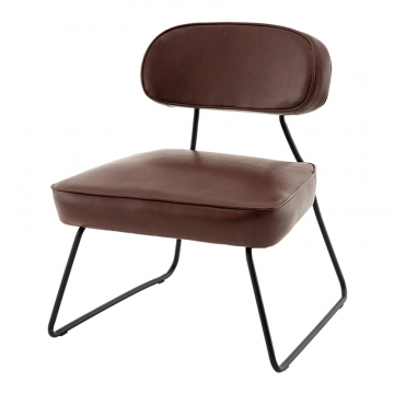 Кресло Kate new ткань экокожа бордово-коричневый