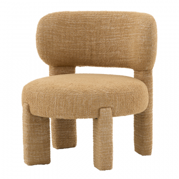 Кресло лаунж Fani горчичный