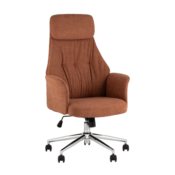 Кресло офисное TopChairs Neoma терракотовый ткань