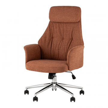 Кресло офисное TopChairs Neoma терракотовый ткань