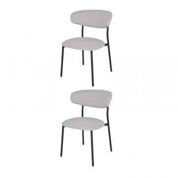 Стул обеденный Ayla светло-серый 2 шт.