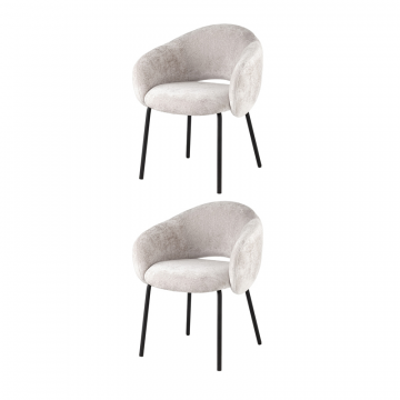 Стул обеденный Bren светло-серый 2шт