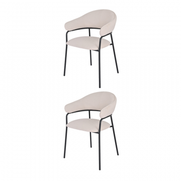 Стул обеденный Leya кремовый 2 шт.