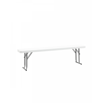 Скамейка складная 152*25*42 см белая