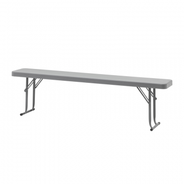 Скамейка складная 152*25*42 см серая