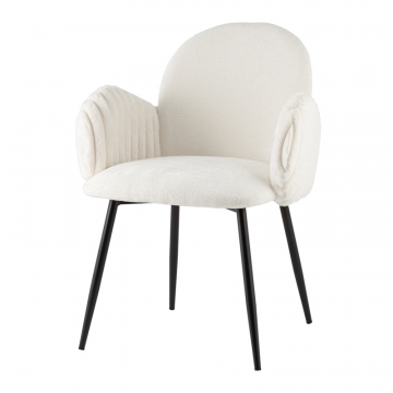 Стул обеденный Wave Stripes букле белый