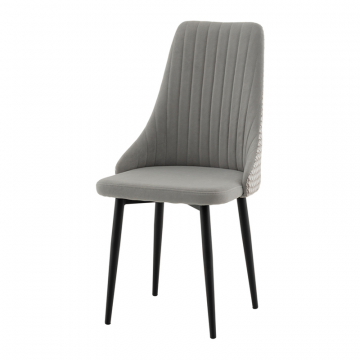 Стул Касаденика велюр серый, спинка гобелен лошадки