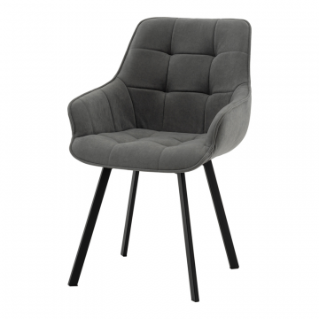 Стул Амальри велюр светло-серый