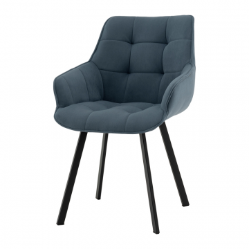 Стул Амальри велюр серо-синий