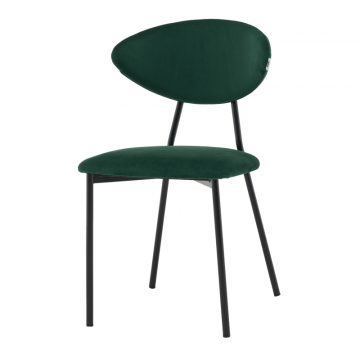 Стул обеденный Квинси велюр зеленый