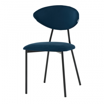 Стул обеденный Квинси велюр синий