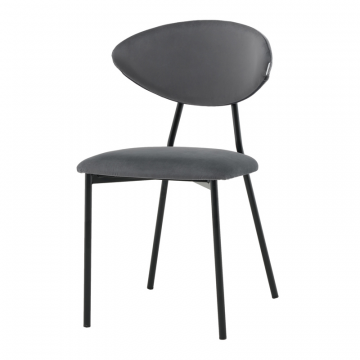 Стул обеденный Квинси велюр темно-серый