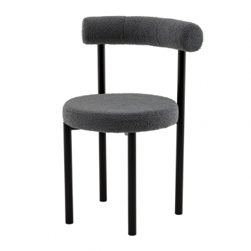 Стул обеденный Флорео букле темно-серый