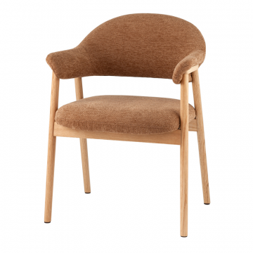 Стул обеденный Tavu с деревянными ножками терракотовый